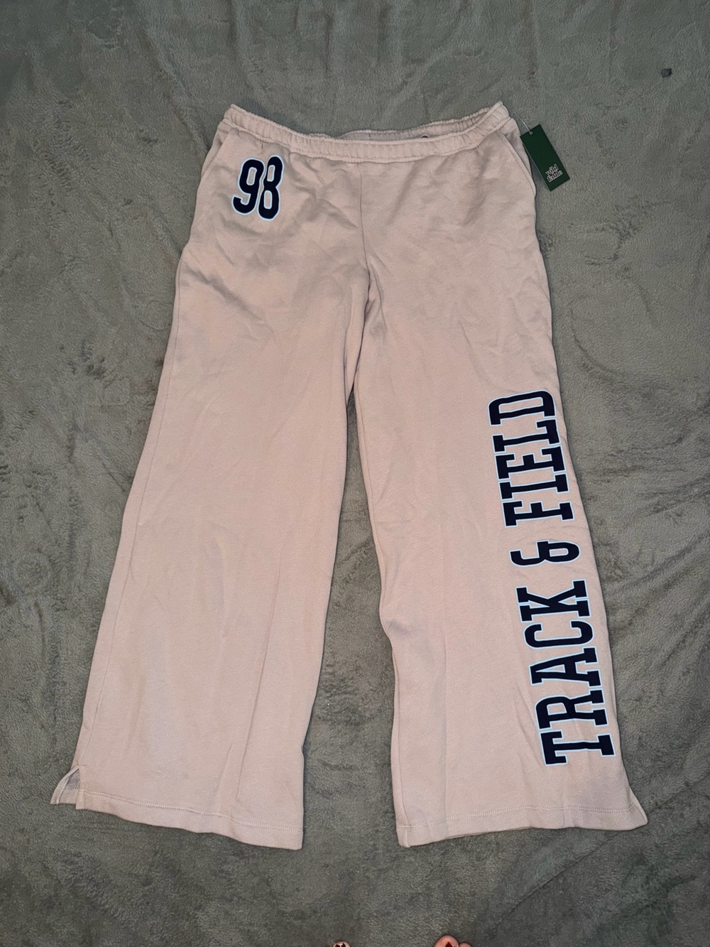 Wild Fable Womens Sz XL Low-Rise '98 Track & Field Wide Leg Sweatpants Gray NEW